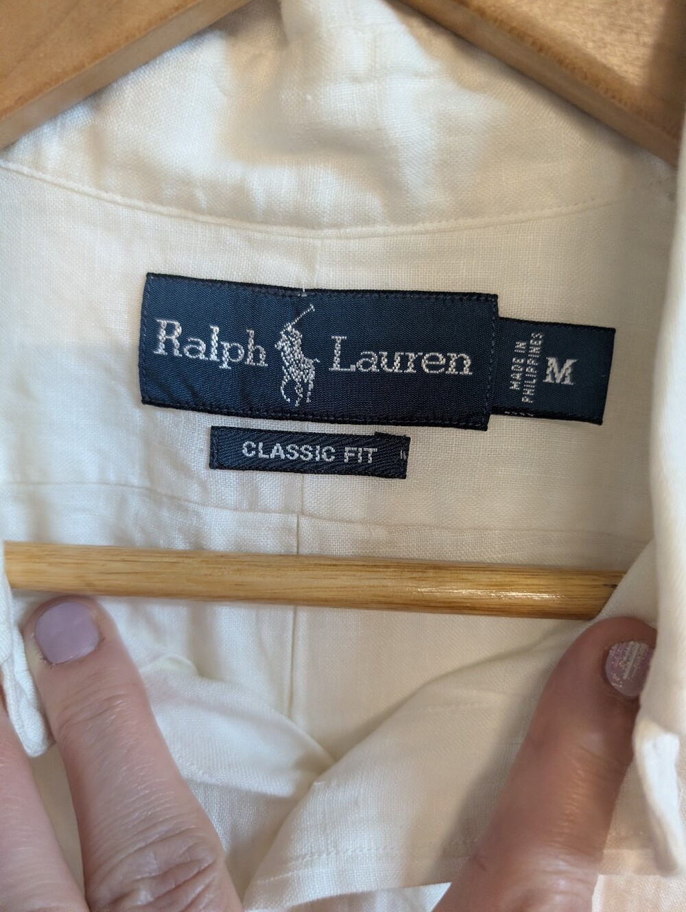 Polo by Ralph Lauren White Short-Sleeve Button-Down Linen Shirt Medium NWT - Picture 7 of 8